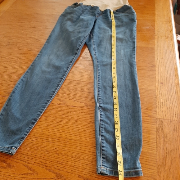 Jessica Simpson Over Belly Maternity Blue Jeans, Straight leg. Size Medium, - Picture 5 of 14